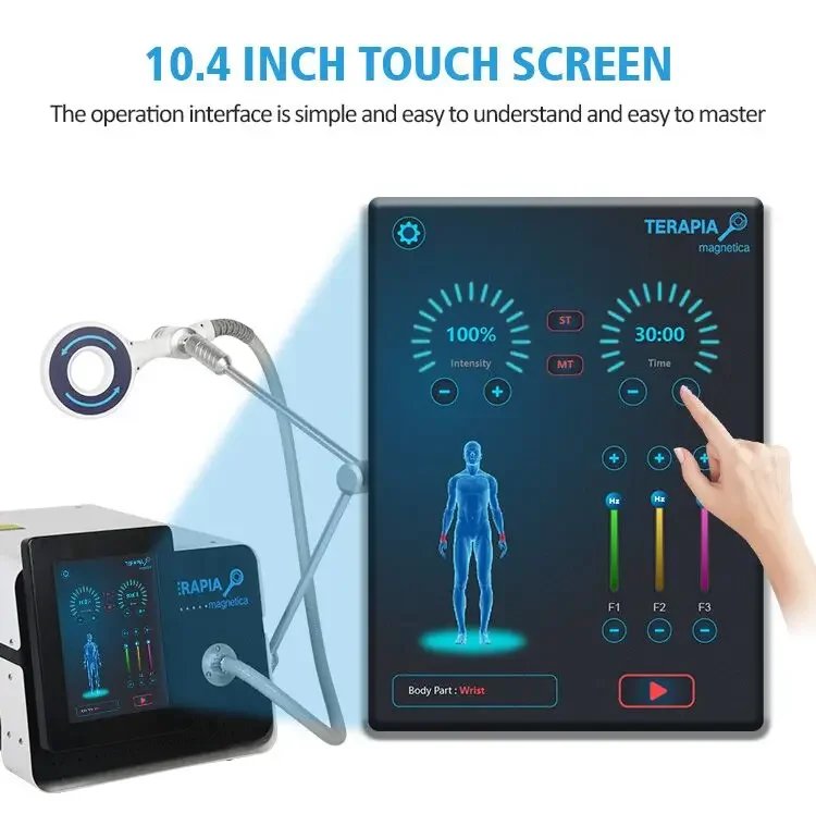 A Professional Non-Invasive Beauty Device For Relieving Body Pain And Muscle Relaxation Through Magnetic Therapy And Massage