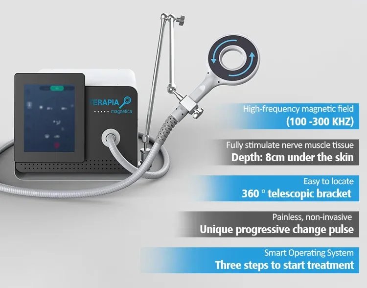 A Professional Non-Invasive Beauty Device For Relieving Body Pain And Muscle Relaxation Through Magnetic Therapy And Massage