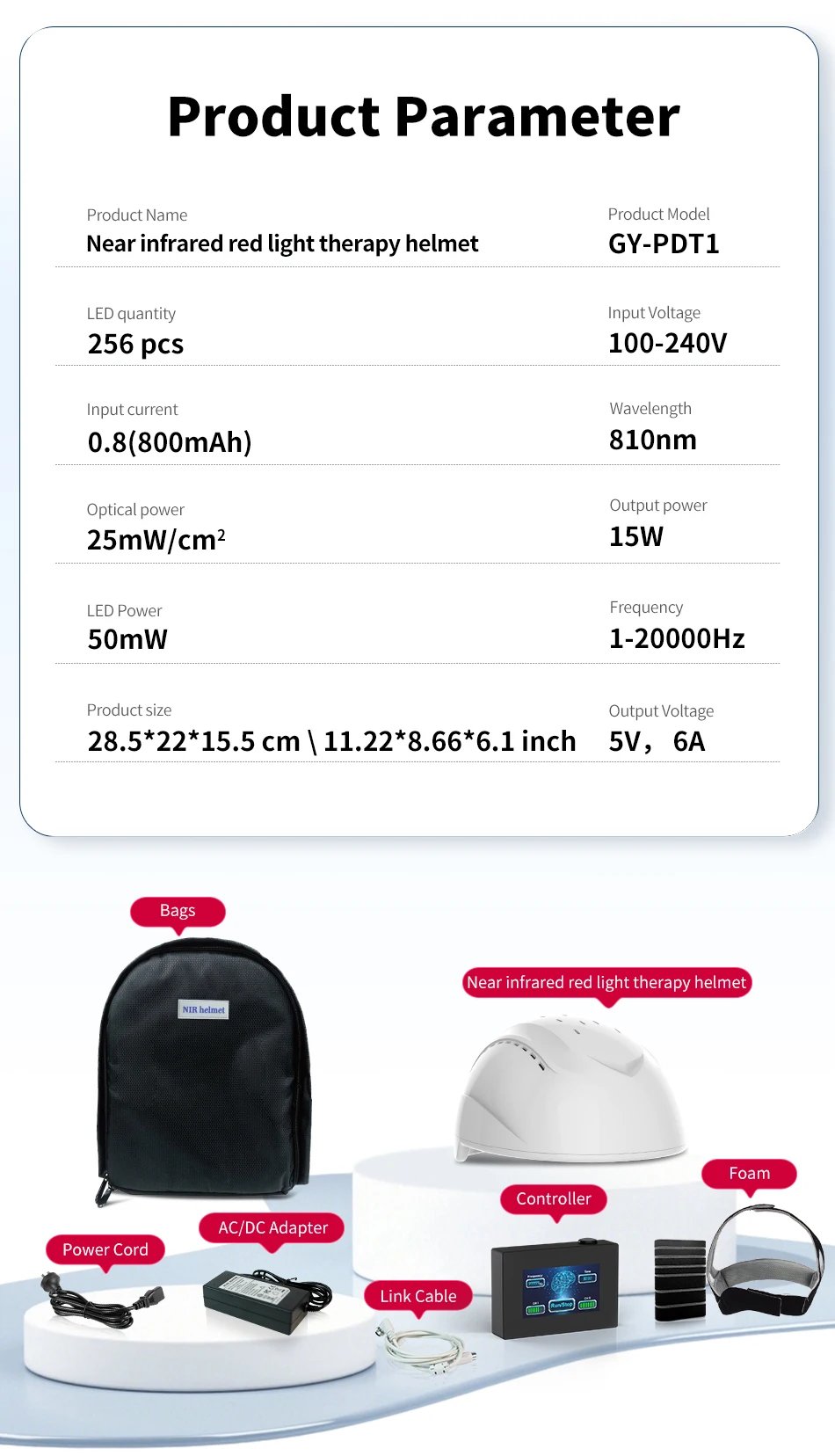 Transcranial Magnetic Brain Photobiomodulation Infrared 810nm Neurofeedback Therapy Machine Pdt Treatment Photodynamic