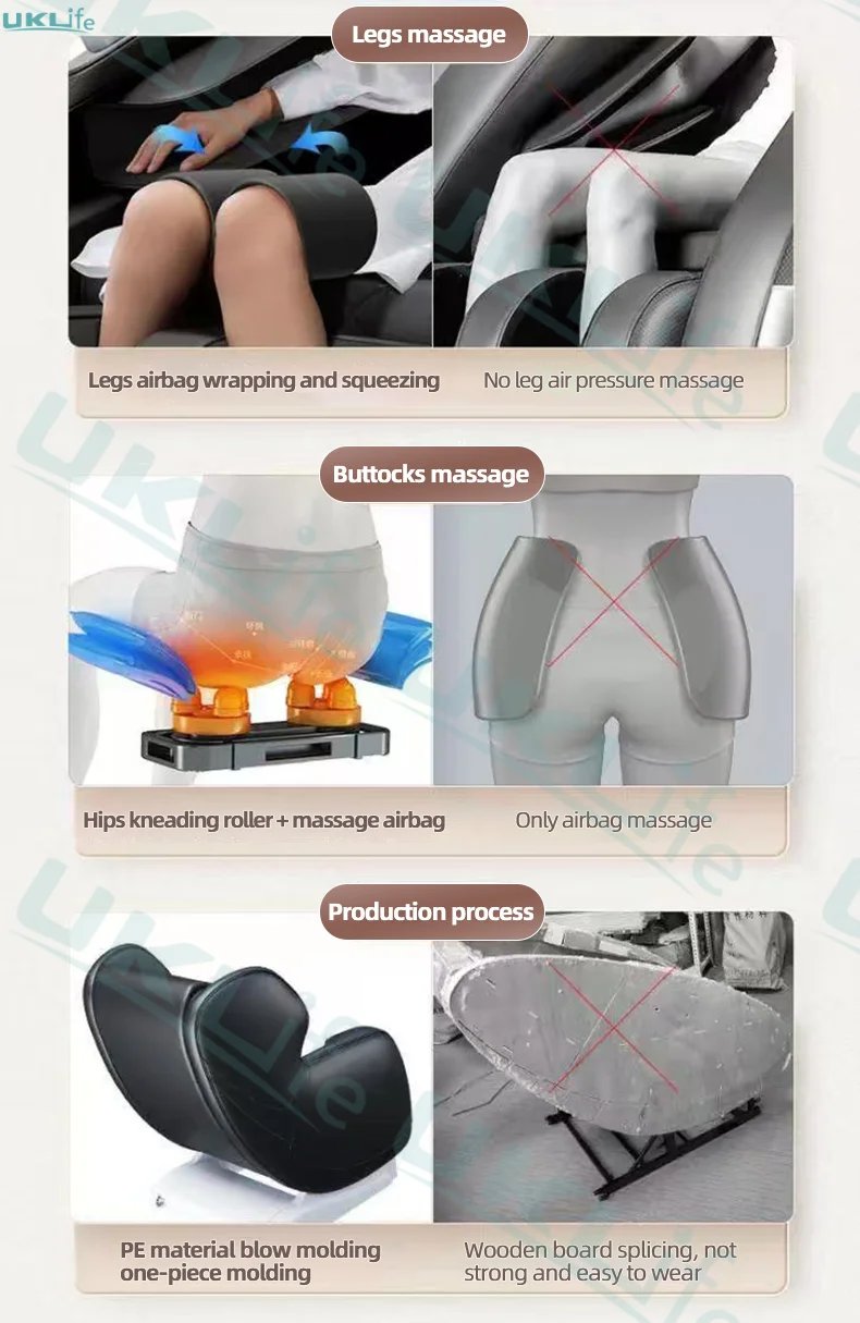 Three Year Warranty Home 4D Heating Massage Chairs Multifunctional Full Body Air Bag Wrapped Zero Gravity 3D Massage Office Sofa