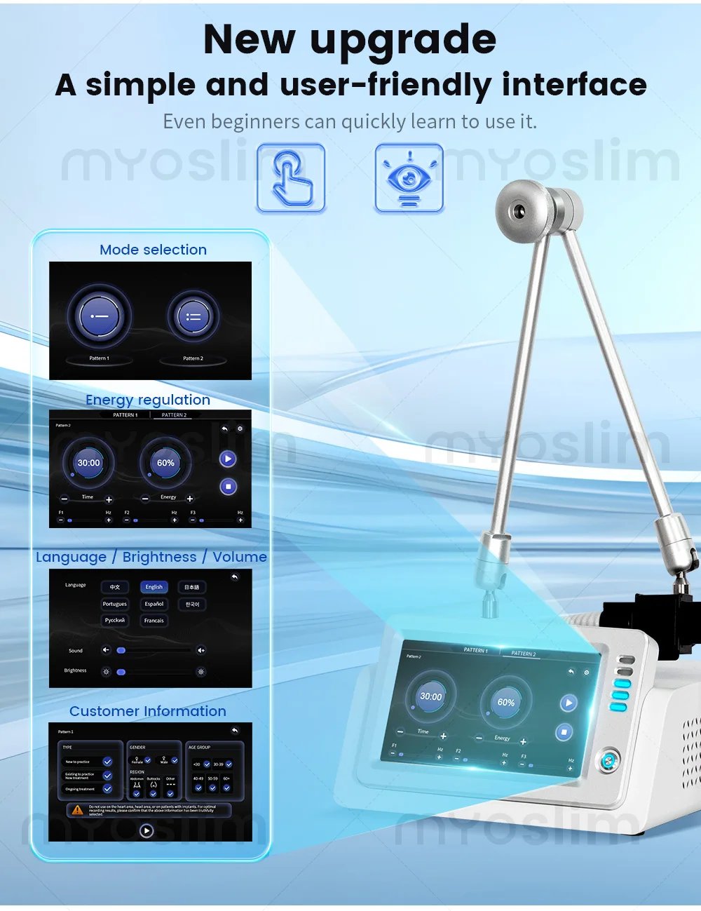 Portable Emtt Physio Magneto therapy Magnetoterapia Pain Relief PEMF Sports Injury Therapy Magnetotherapy Physiotherapy Device