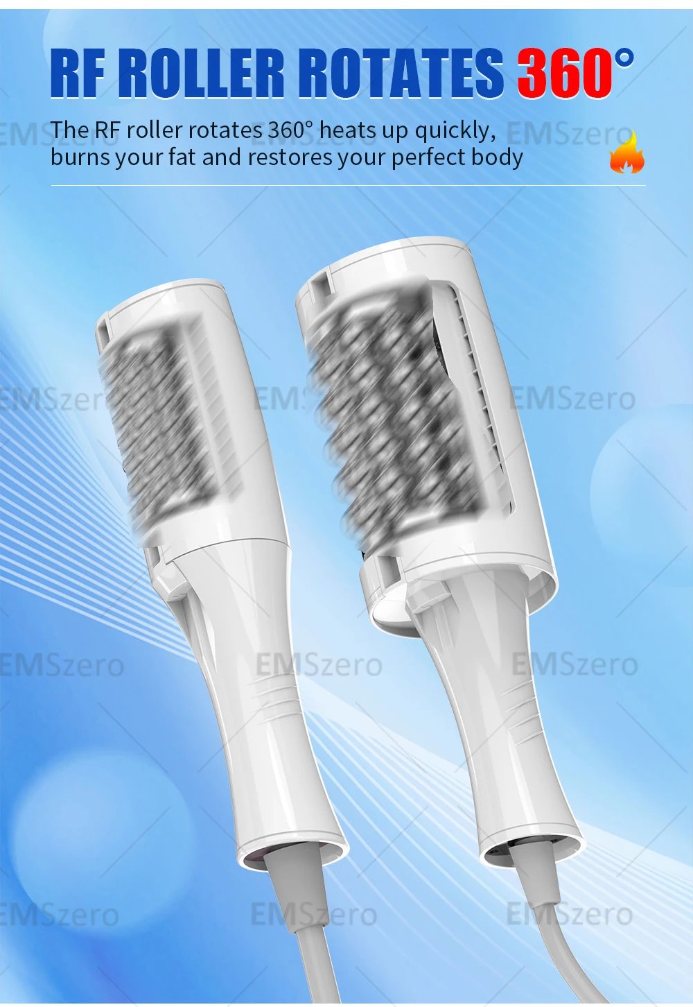 EMS RF HI-EMT EMS Body Sculpt Machine Roller Electric Muscle Stimulator Fat Burner Weight Loss Body Care Massage Devices SPA