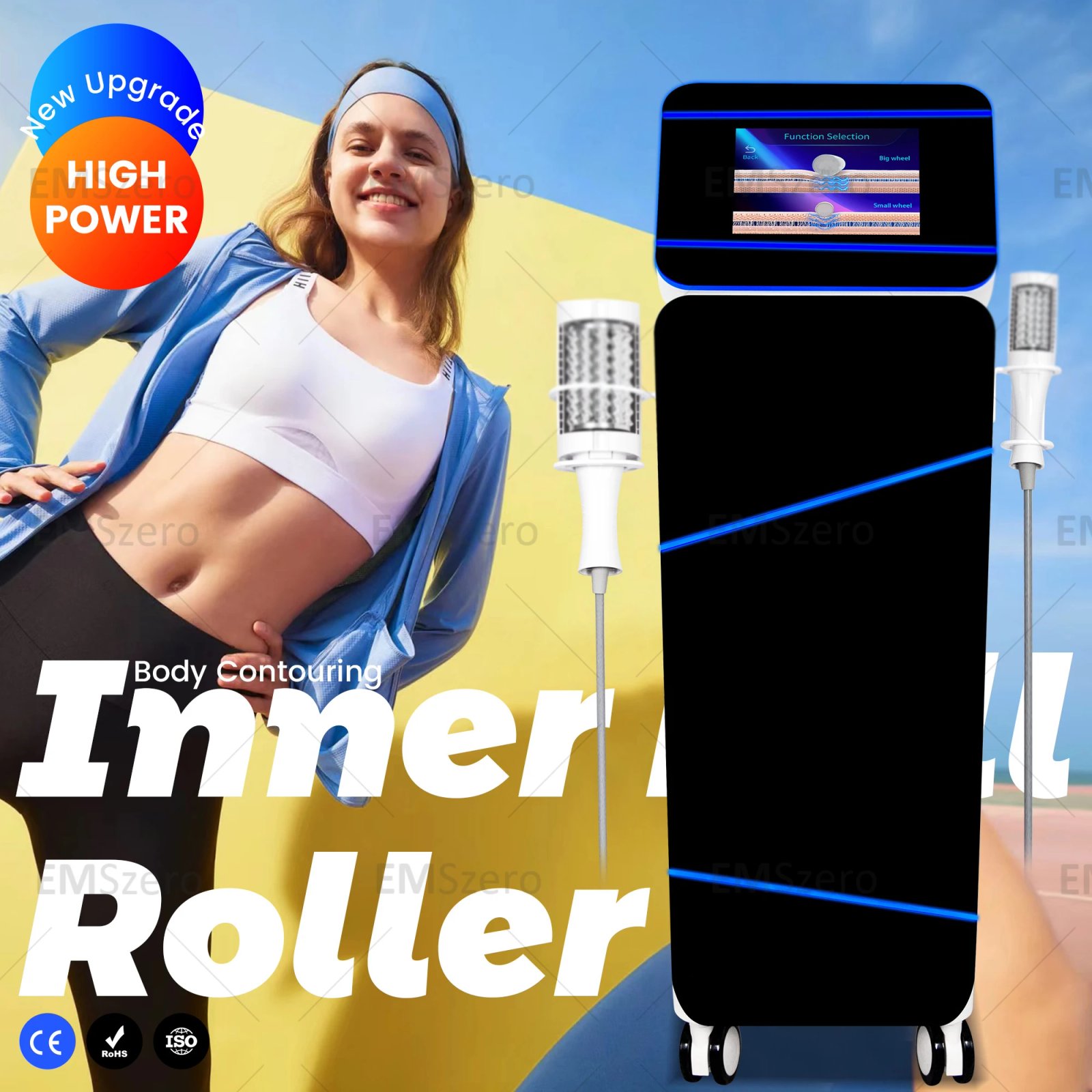 EMS RF HI-EMT EMS Body Sculpt Machine Roller Electric Muscle Stimulator Fat Burner Weight Loss Body Care Massage Devices SPA