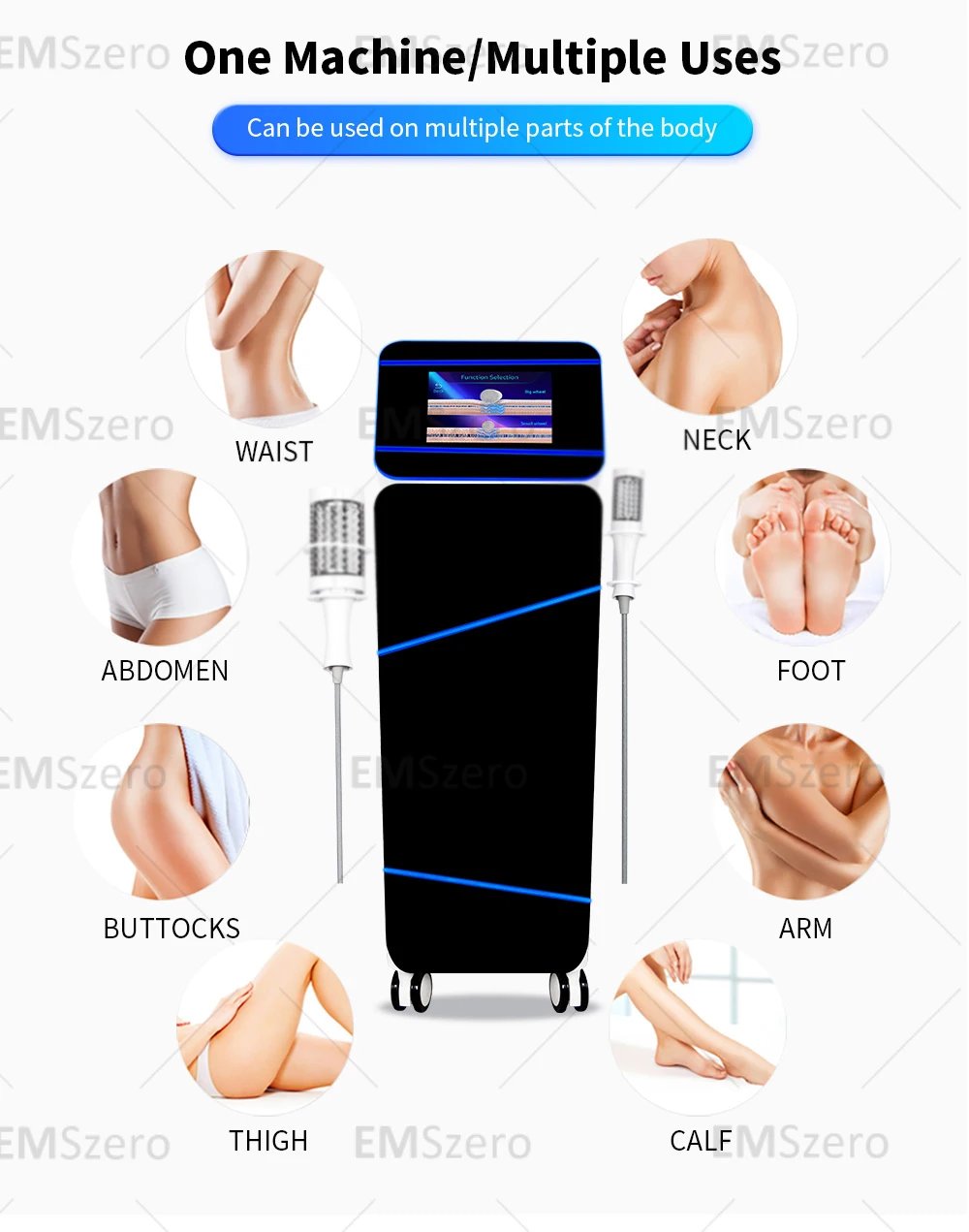 EMS RF HI-EMT EMS Body Sculpt Machine Roller Electric Muscle Stimulator Fat Burner Weight Loss Body Care Massage Devices SPA