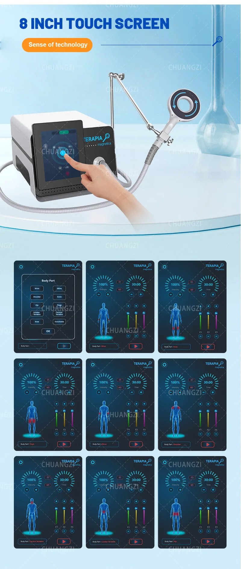 2025 Pro Body Massager Magnetic Tech Targeted Therapy CE Certified Safe Physio Care Soreness Relief Multi Function Equipment
