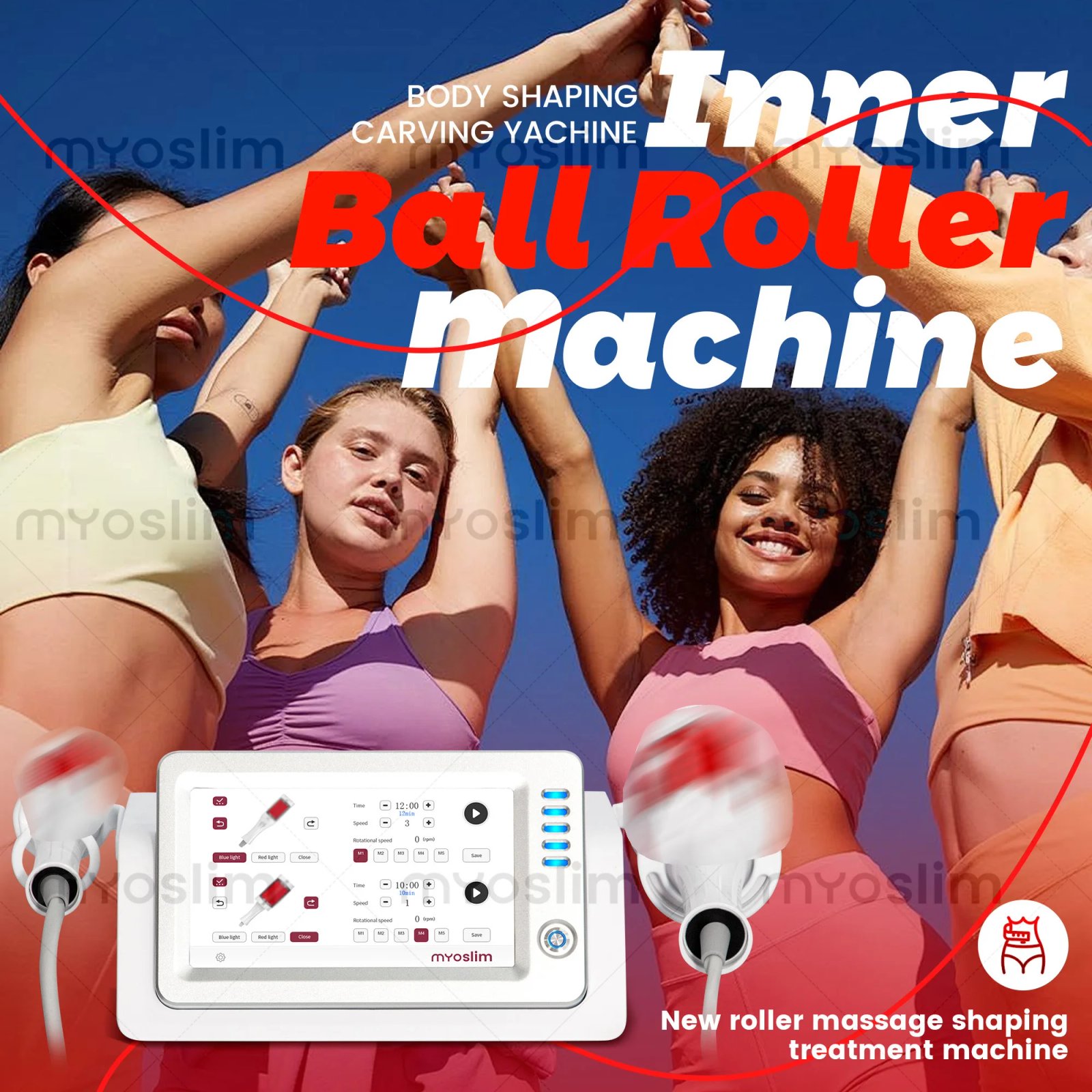 360 Inner Ball Massager Body Shaping Slimming Roller Skin Tightening Cellulite Pain Relief Healthy Weight Loss - Image 5