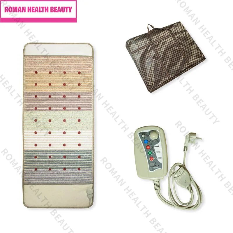 Far Infrared PEMF Magnetic Therapy Bio Crystal Mat Natural Chakra Energy Massage Cushion Photon Long Wave Tech Back Pain Relief