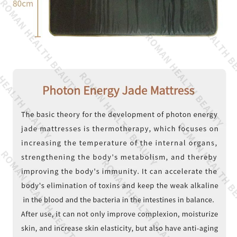 Far Infrared PEMF Magnetic Therapy Bio Crystal Mat Natural Chakra Energy Massage Cushion Photon Long Wave Tech Back Pain Relief