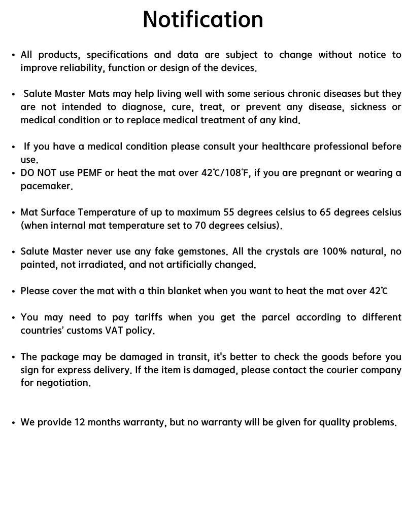 Amethyst Mattress 7 Crystal Stones Bio Photon Infrared Naturopathy PEMF Thermal Therapy Massage for Relaxation And Healing