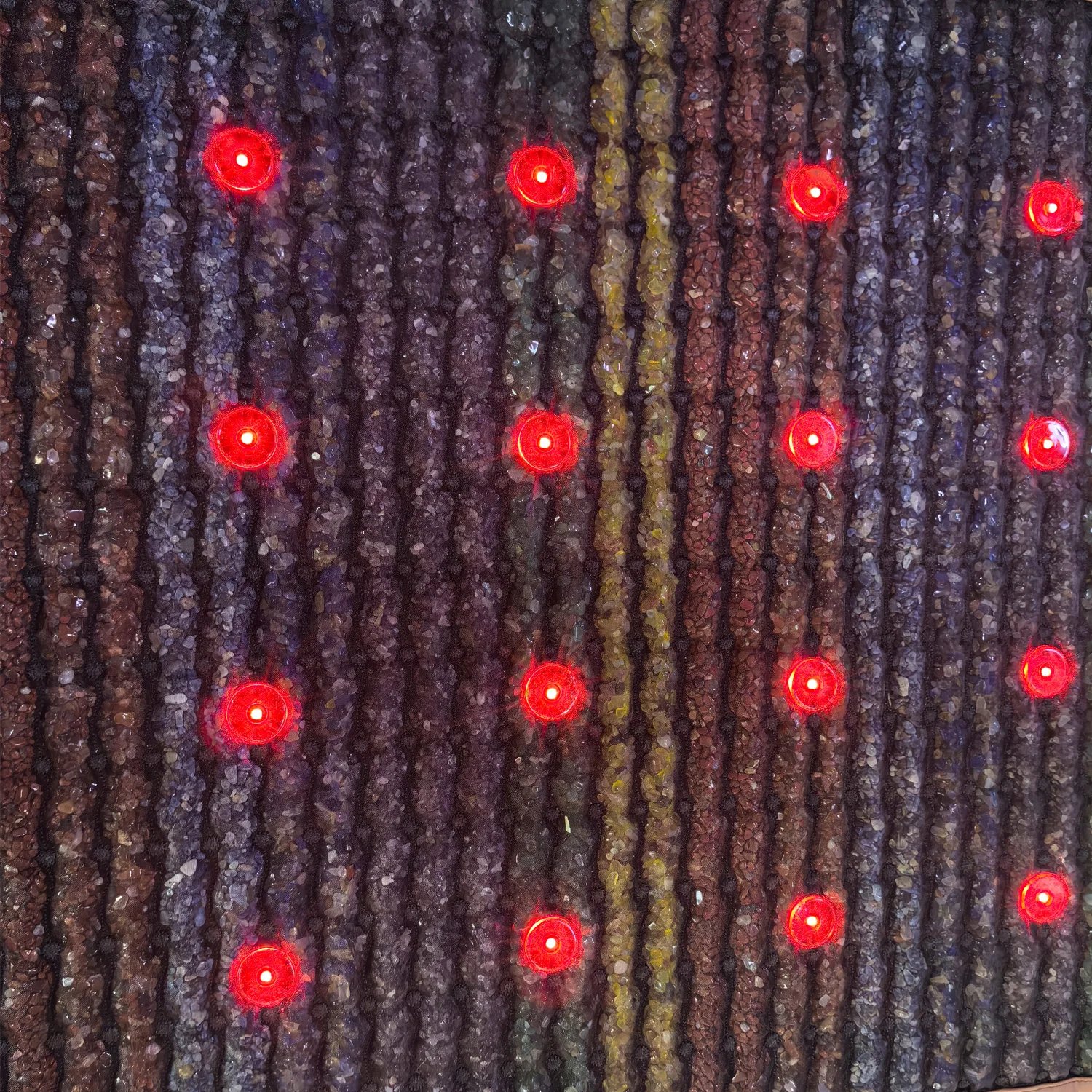 Amethyst Mattress 7 Crystal Stones Bio Photon Infrared Naturopathy PEMF Thermal Therapy Massage for Relaxation And Healing