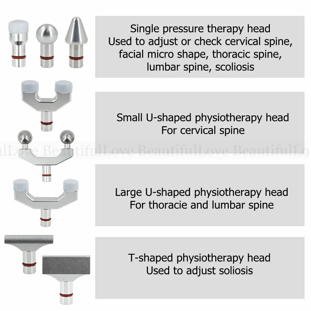 1500N Electric Chiropractic Adjusting Tools Intensity Adjustable Correction Gun Spine Massage Therapy Body Massage