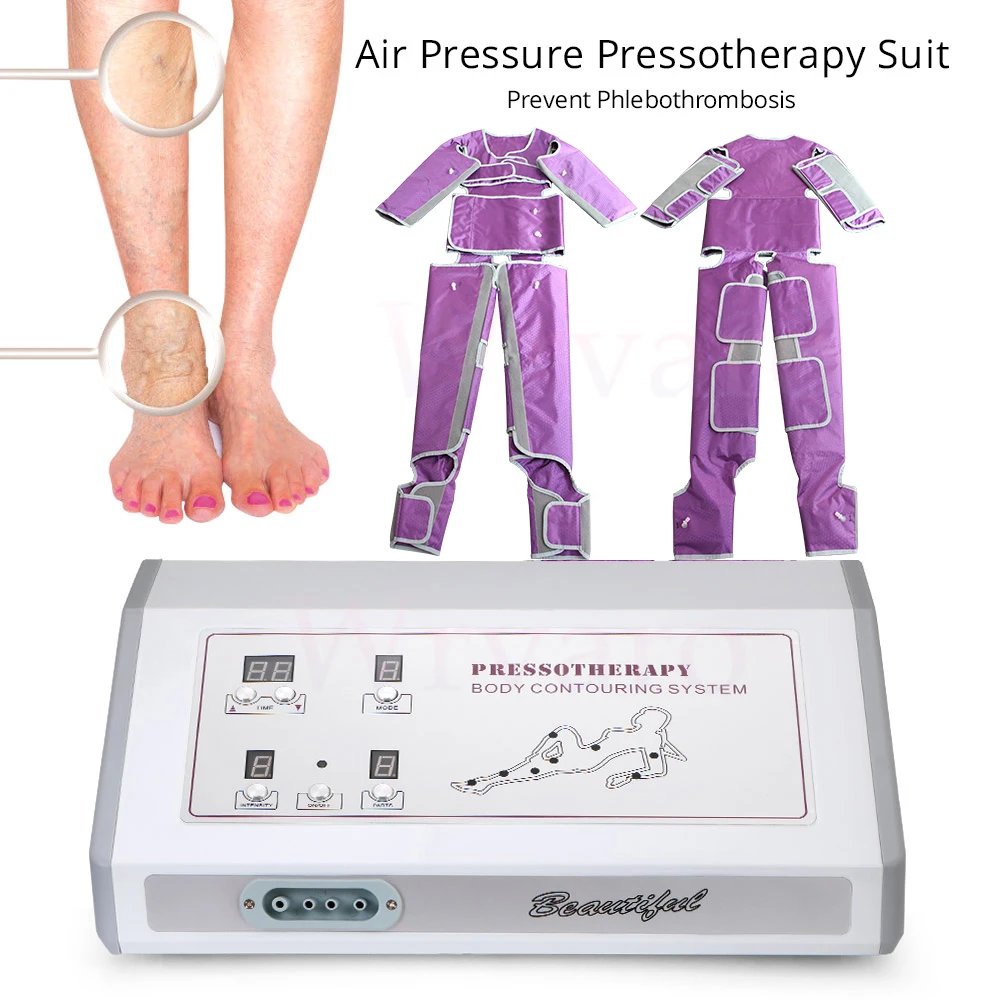 Wrvaro 3D Air Wave Pressure Lymphatic Drainage Vacuum Pressotherapy Machine Sauna Suit Weight Loss Body Shaping Massage Equipmen