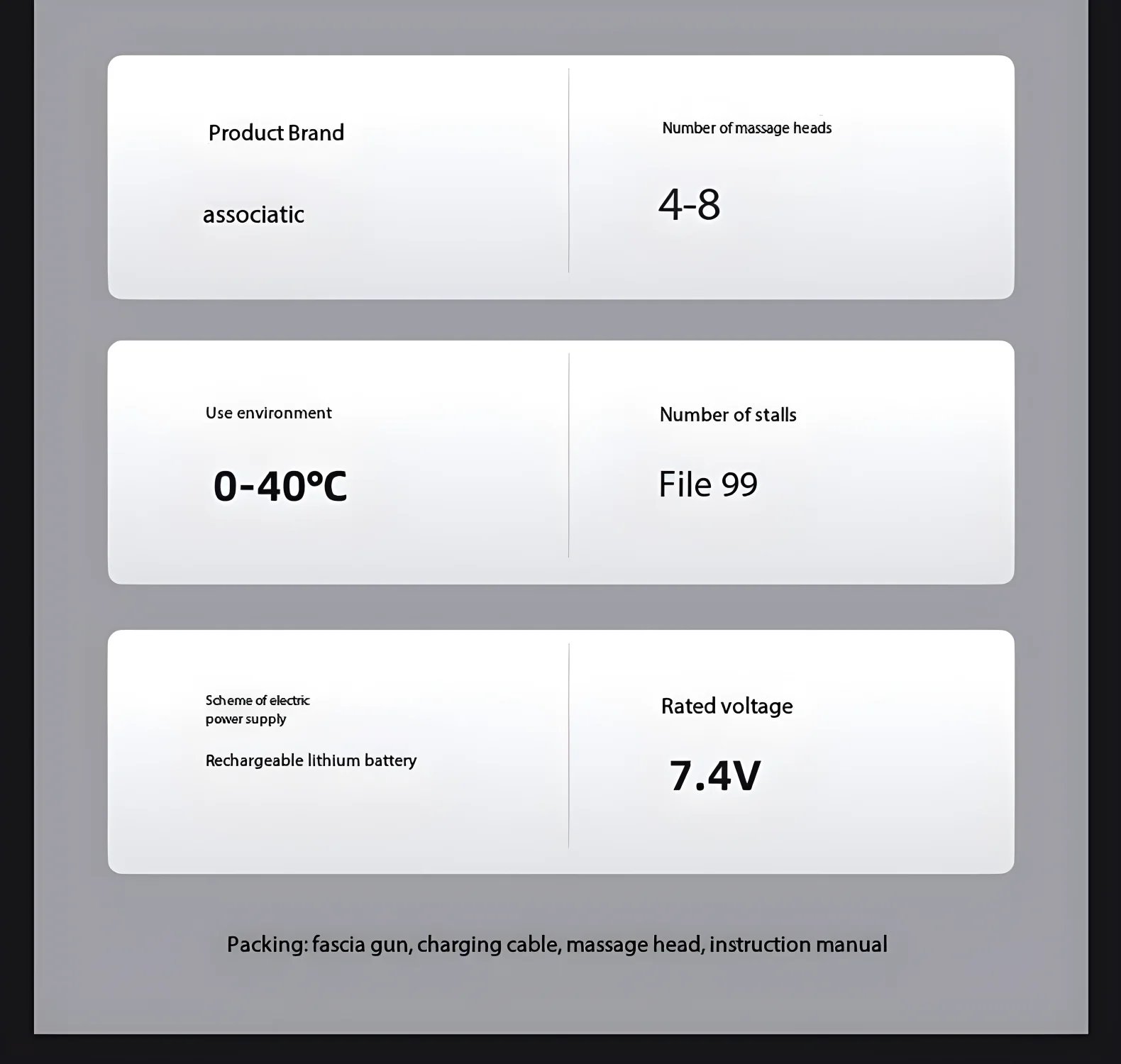 Lenovo Brand Fascia Gun Deeply Relieves Muscle Soreness Fitness and Relaxation Equipment LED Touch Screen 8Massage Head Gifts