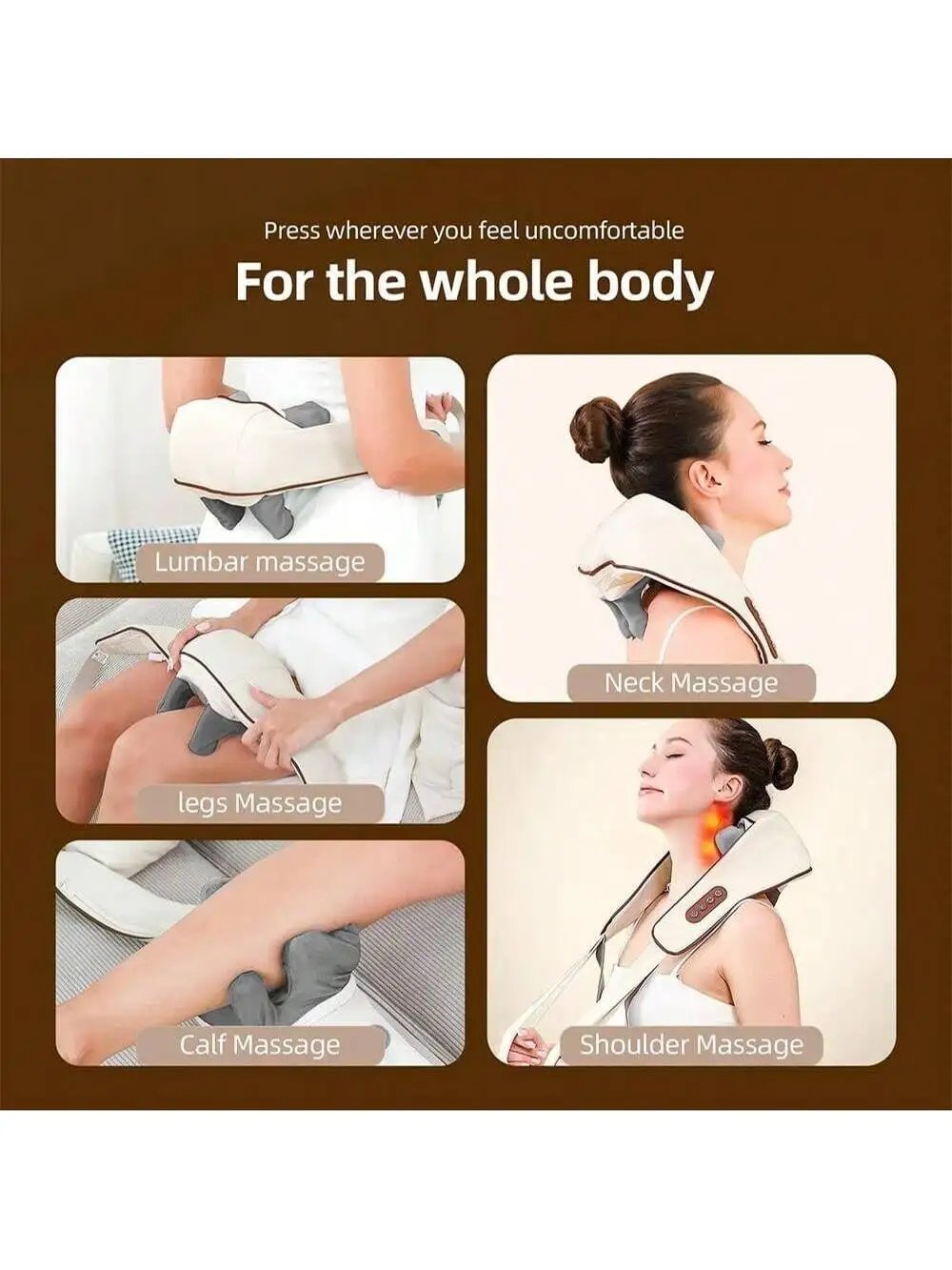 Manual Wooden Massage Roller Hand Push Handheld Body Massage Tool Full-body Household Trigger Point Massager Face Shoulder Neck