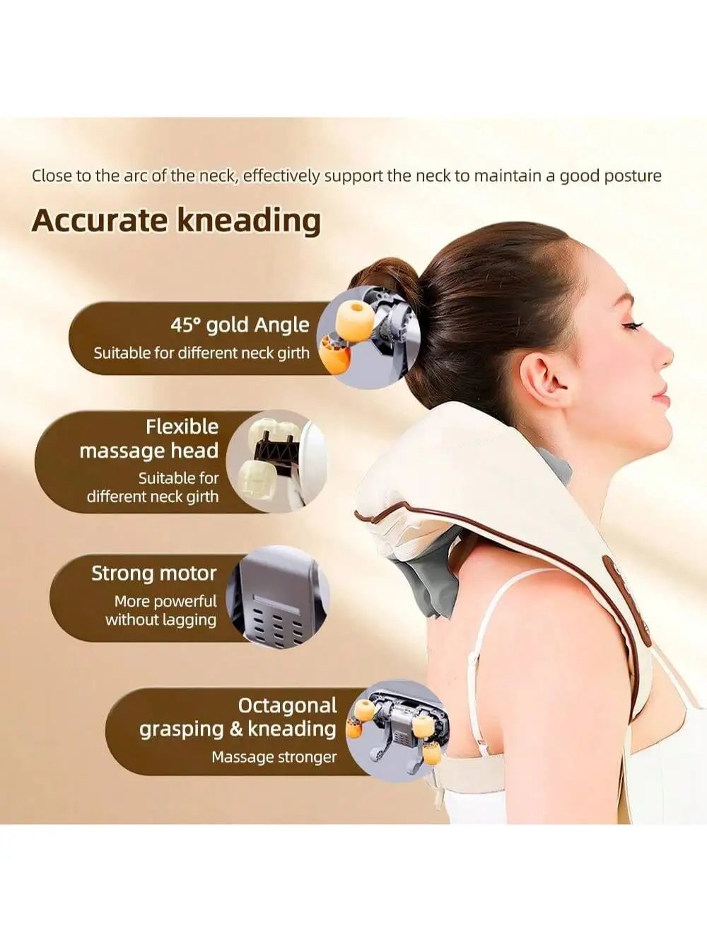 Manual Wooden Massage Roller Hand Push Handheld Body Massage Tool Full-body Household Trigger Point Massager Face Shoulder Neck