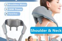 Foreverlily 26W Neck And Shoulder Massager Wireless Shoulder And Back Kneading Massage Shawl Trapezius Neck Cervical masajeador