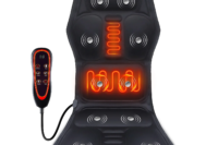 Electric Back Massager Infrared Full-Body Massage Chair Cushion Heating Vibrator Car Home Office Lumbar Neck Mattress Chair Mat