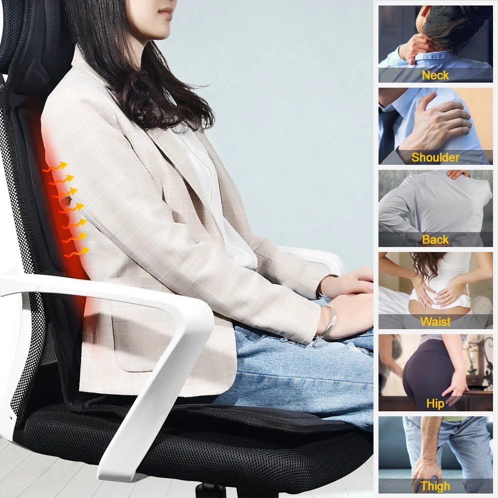 Massage Chair Cushion Vibration Soft Full Body Back Neck Massage Pad Portable Mat Home Office Car Use Relaxation Massage Chair Cushion Vibration Soft Full Body Back Neck Massage Pad Portable Mat Home Office Car Use Relaxation