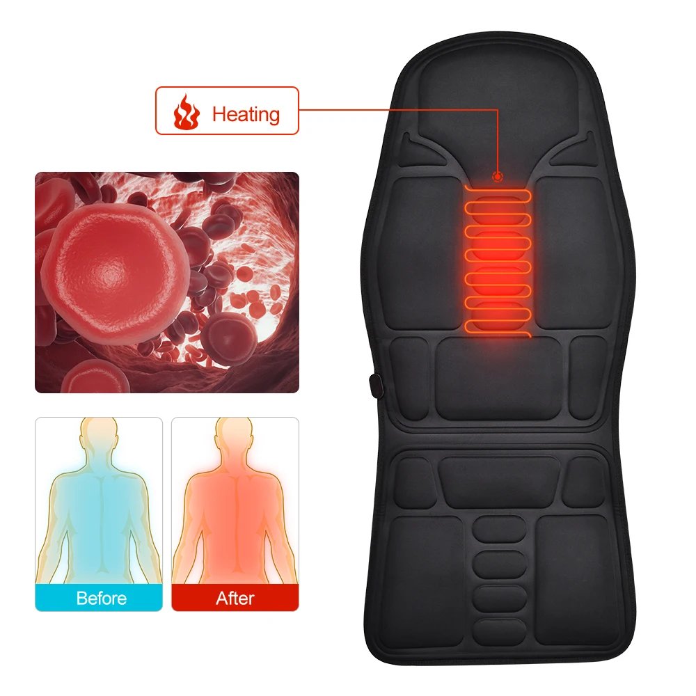 Massage Chair Cushion Vibration Soft Full Body Back Neck Massage Pad Portable Mat Home Office Car Use Relaxation Massage Chair Cushion Vibration Soft Full Body Back Neck Massage Pad Portable Mat Home Office Car Use Relaxation