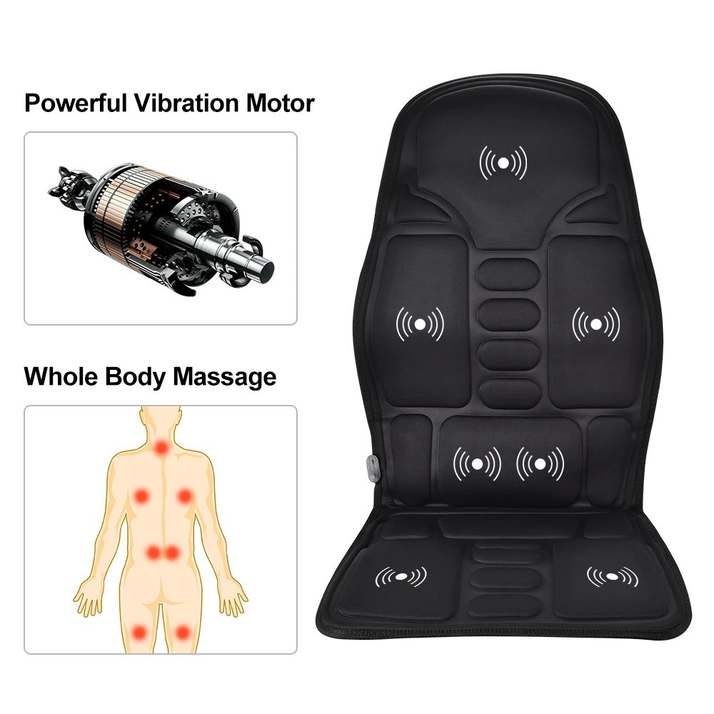 Massage Chair Cushion Vibration Soft Full Body Back Neck Massage Pad Portable Mat Home Office Car Use Relaxation Massage Chair Cushion Vibration Soft Full Body Back Neck Massage Pad Portable Mat Home Office Car Use Relaxation