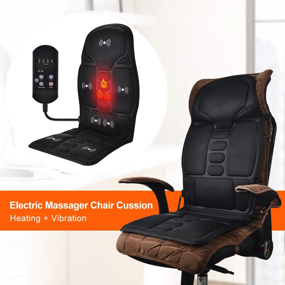 Massage Chair Cushion Vibration Soft Full Body Back Neck Massage Pad Portable Mat Home Office Car Use Relaxation Massage Chair Cushion Vibration Soft Full Body Back Neck Massage Pad Portable Mat Home Office Car Use Relaxation