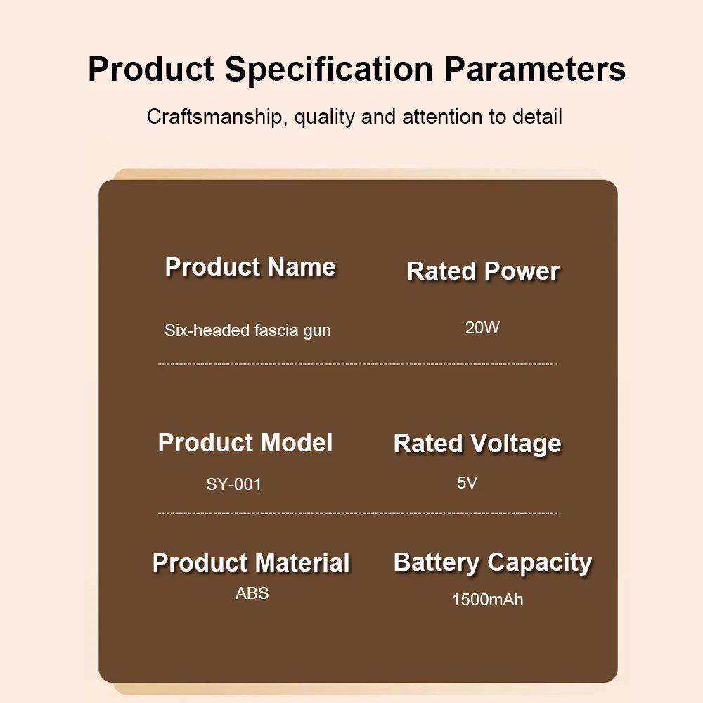 6 Head Massage Gun for Muscle Relief Deep Tissue Percussion for Neck Cervical Spine  Full Body