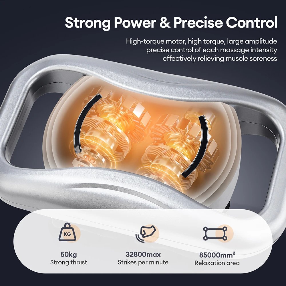 48-Heads Body Massage Gun High-Frequency Vibration Fascia Gun Back Waist Thigh Massager Neck Shoulder Massager Muscle masajeador