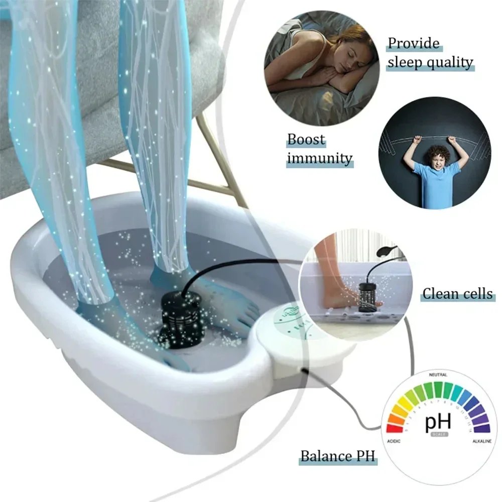 Detox Ionic Foot Spa Bath Machine Massage Foot Ionic Detoxification Relieves Fatigue Promote Good Health And Full For Vitality Detox Ionic Foot Spa Bath Machine Massage Foot Ionic Detoxification Relieves Fatigue Promote Good Health And Full For Vitality