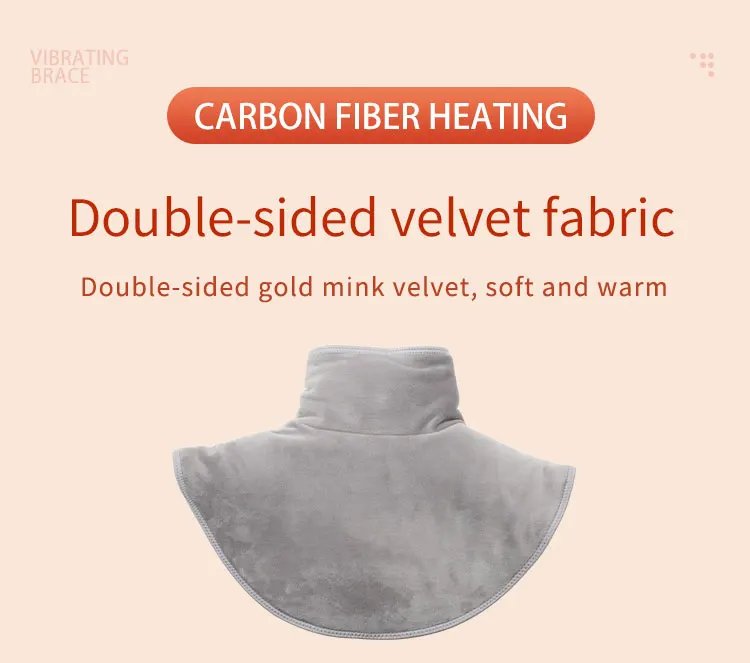 Electric Heating Shoulder Neck Pad Cervical Wrap Three Gear Thermal Compress Massager Vibration Shawl Warm Back Tool Relax Brace