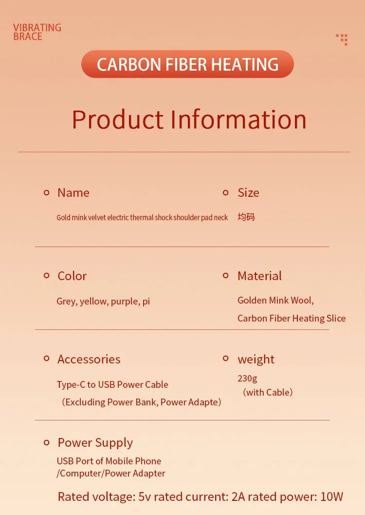 Electric Heating Shoulder Neck Pad Cervical Wrap Three Gear Thermal Compress Massager Vibration Shawl Warm Back Tool Relax Brace