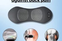 Okayso 3-in-1 Back Massager with Relief Bed Sleeping Shiatsu Deep Tissue Portable Shoulder Lower Back Pain Relief Waist Massager