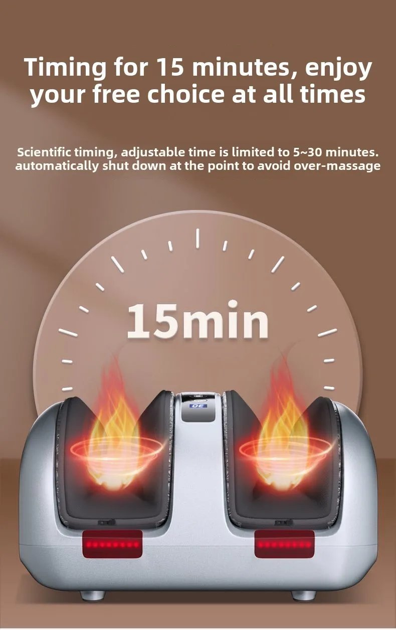 Leg Foot Massager Machine with Airbag Compression Deep Kneading Improve Foot Wellness Gray Fathers Day & Birthday Gifts for Mom Leg Foot Massager Machine with Airbag Compression Deep Kneading Improve Foot Wellness Gray Fathers Day & Birthday Gifts for Mom