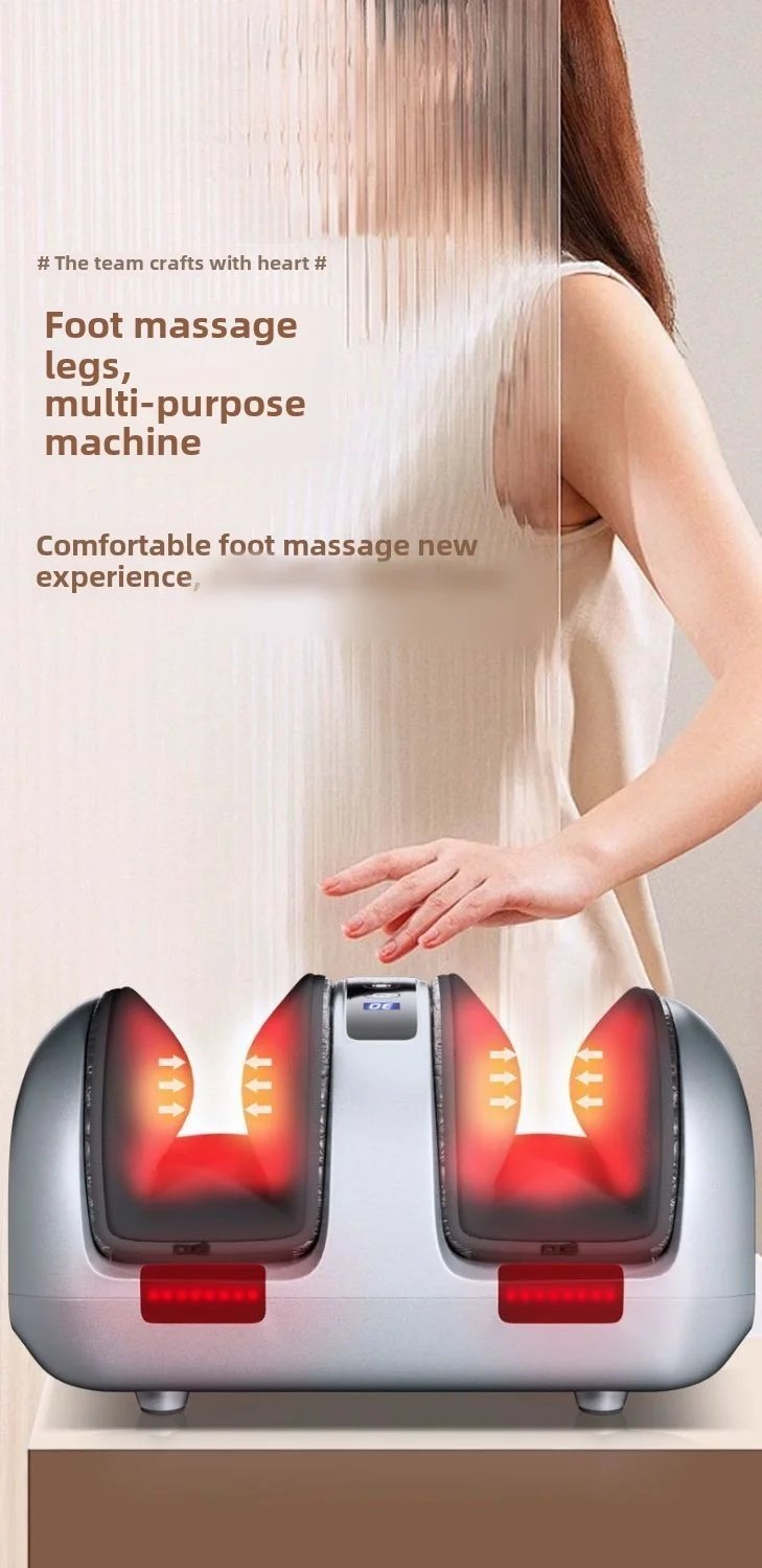 Leg Foot Massager Machine with Airbag Compression Deep Kneading Improve Foot Wellness Gray Fathers Day & Birthday Gifts for Mom Leg Foot Massager Machine with Airbag Compression Deep Kneading Improve Foot Wellness Gray Fathers Day & Birthday Gifts for Mom
