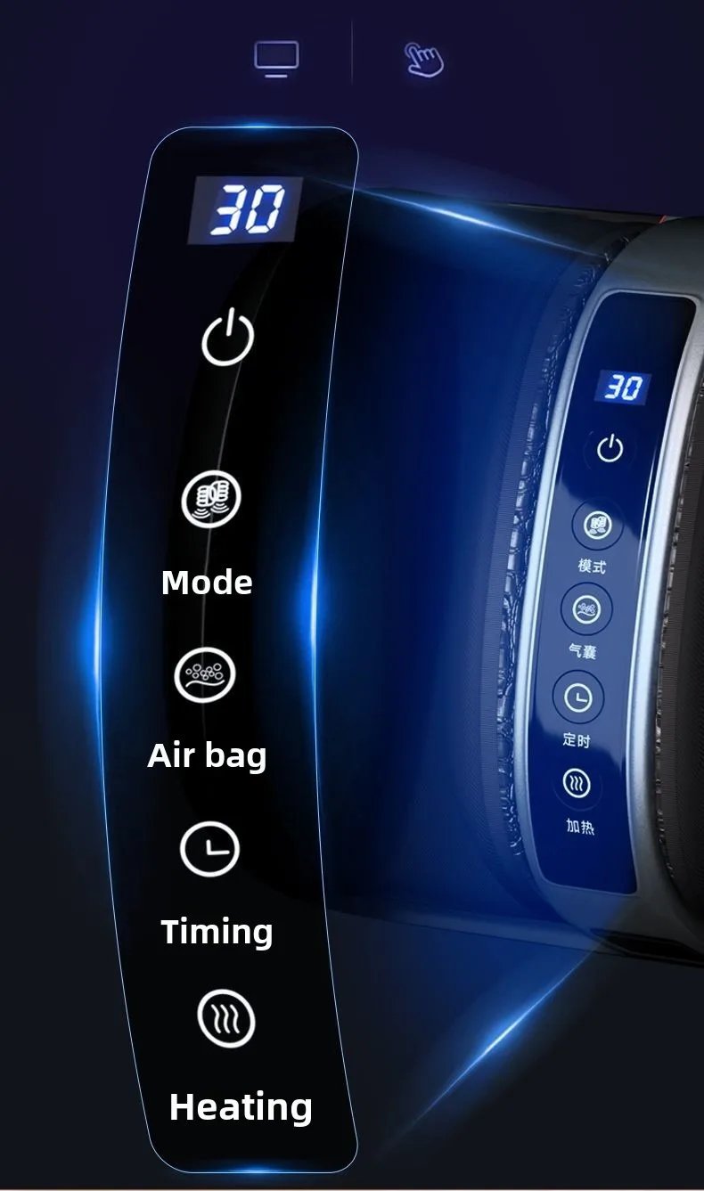 Leg Foot Massager Machine with Airbag Compression Deep Kneading Improve Foot Wellness Gray Fathers Day & Birthday Gifts for Mom Leg Foot Massager Machine with Airbag Compression Deep Kneading Improve Foot Wellness Gray Fathers Day & Birthday Gifts for Mom