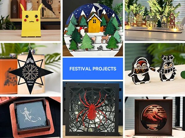 Atomstack A20 Pro V2 Laser Engraver machine Machine Quad-Laser Cutter 20W For Metal Arcylic Wood Glass Logo 400*365mm