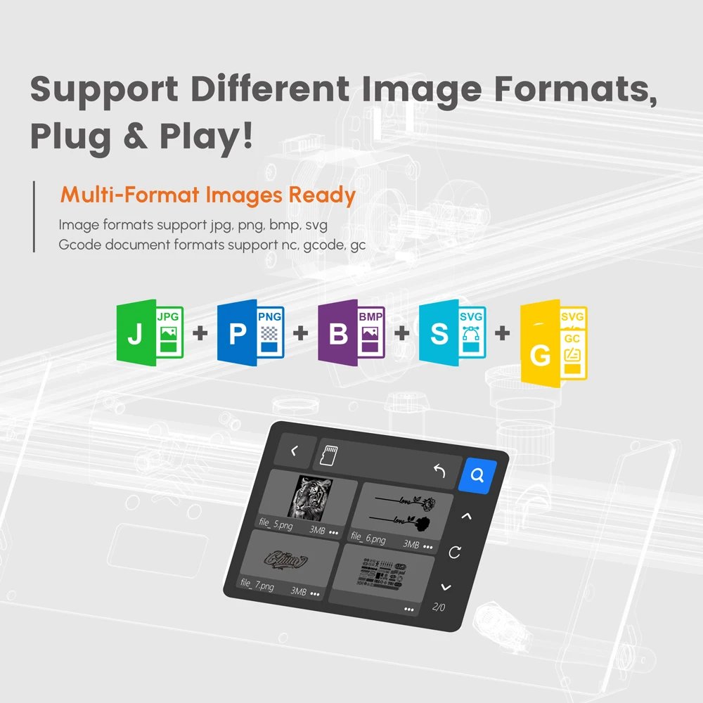 AlgoLaser DIY KIT MK2 10W Laser Engraver with Air Assist Nozzle High Accuracy Laser Engraving Cutting Machine for DIY Wood Logo