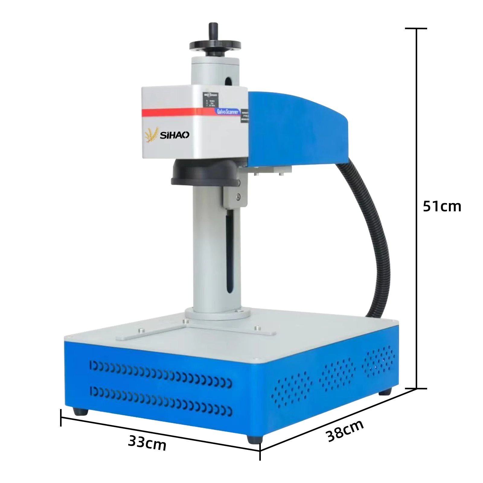 SIHAO Fiber Laser Marking Machine 20W 30W 50W Engraving Cutter with EZCAD2 Control Software for Metal Steel Gold Silver