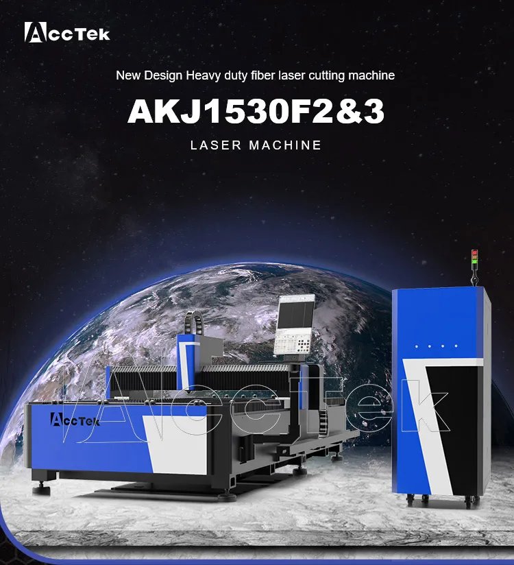 High Accuracy 1.5kw 2kw 3kw 4kw 6kw 12kw 20kw Fiber Laser Cutting Machine 1530 Boci Laser Head Cypcut Control System Supports