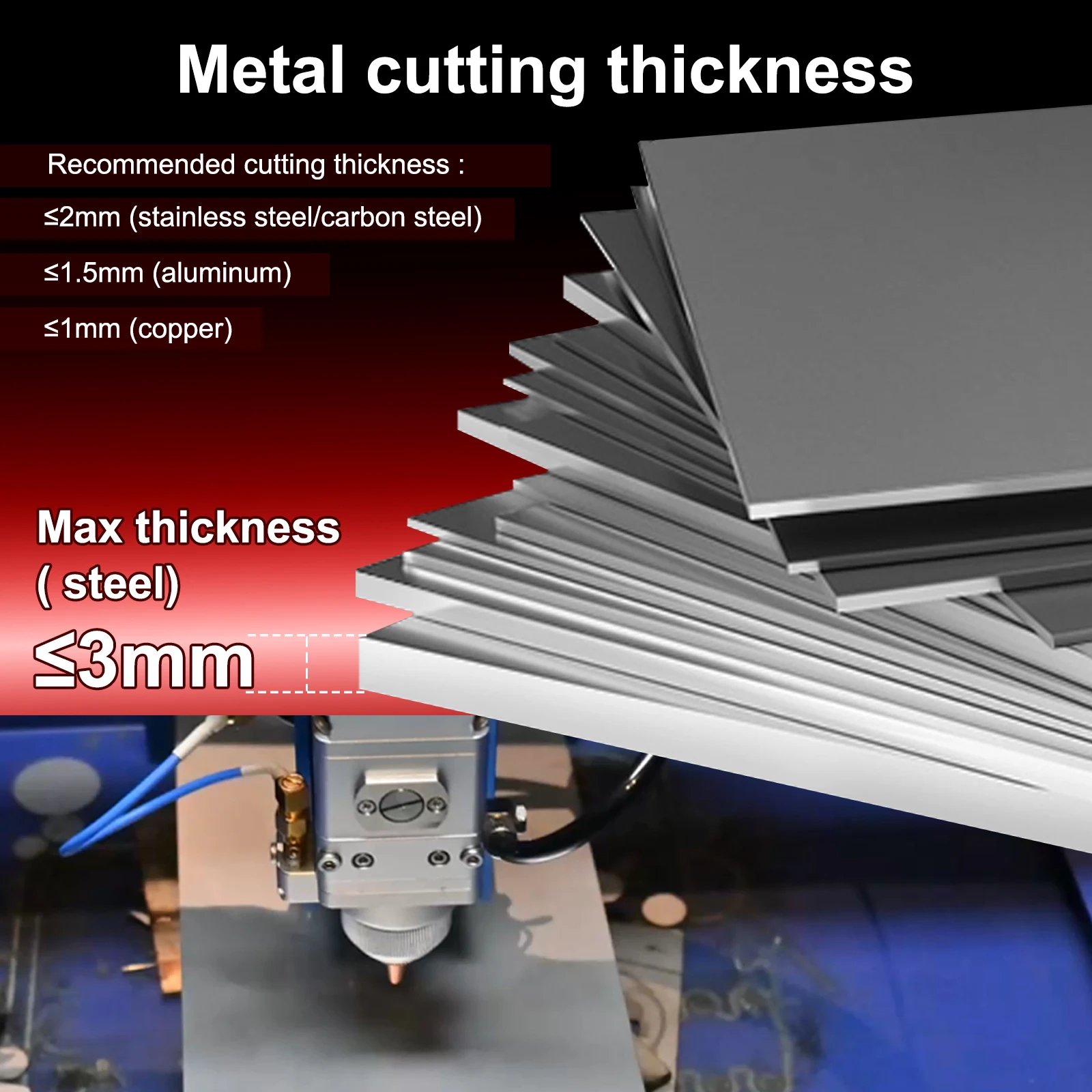 700W Compact Desktop Air-Cooled 3-Axis Industrial Laser Metal Cutting Machine for All Metal DIY Cutting Marking WIFI Connection