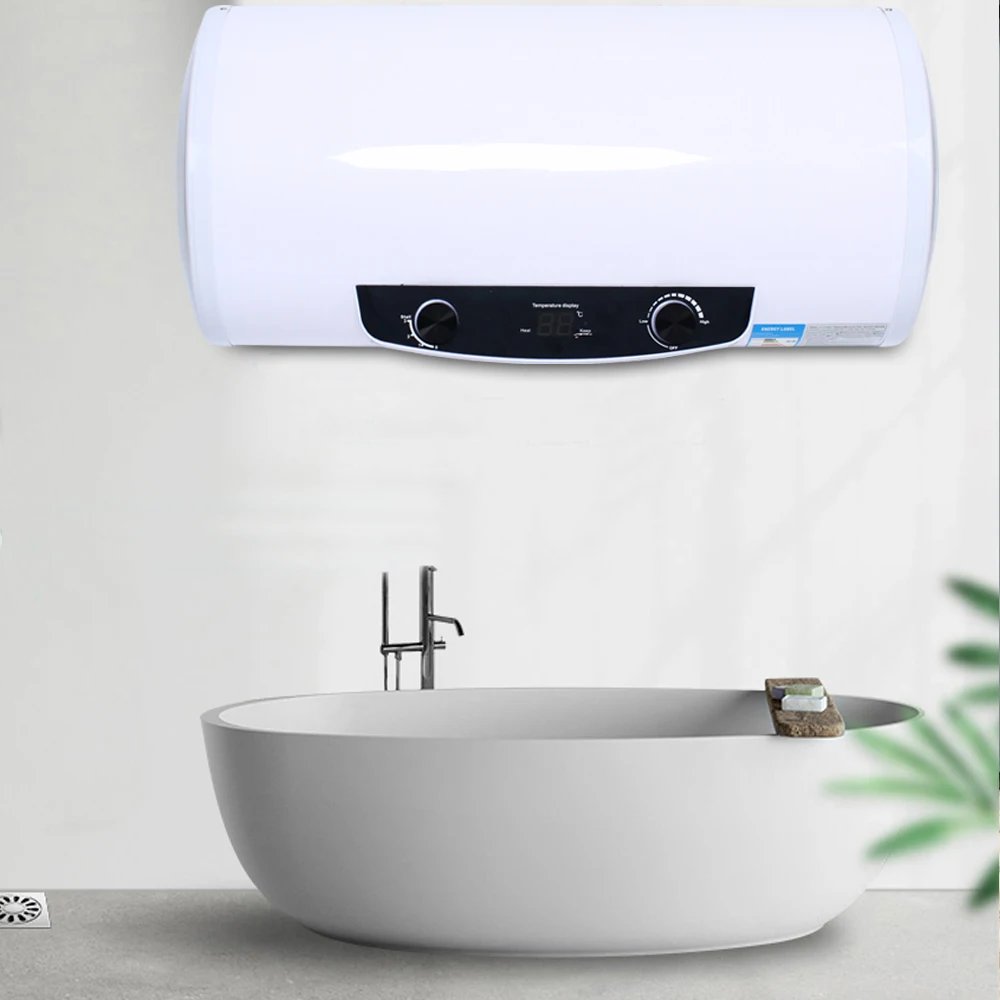 Digital Display Electric Water Heater 110V Horizontal Wall Mounted Instant Hot Water Heater for Kitchen Bathroom Sink