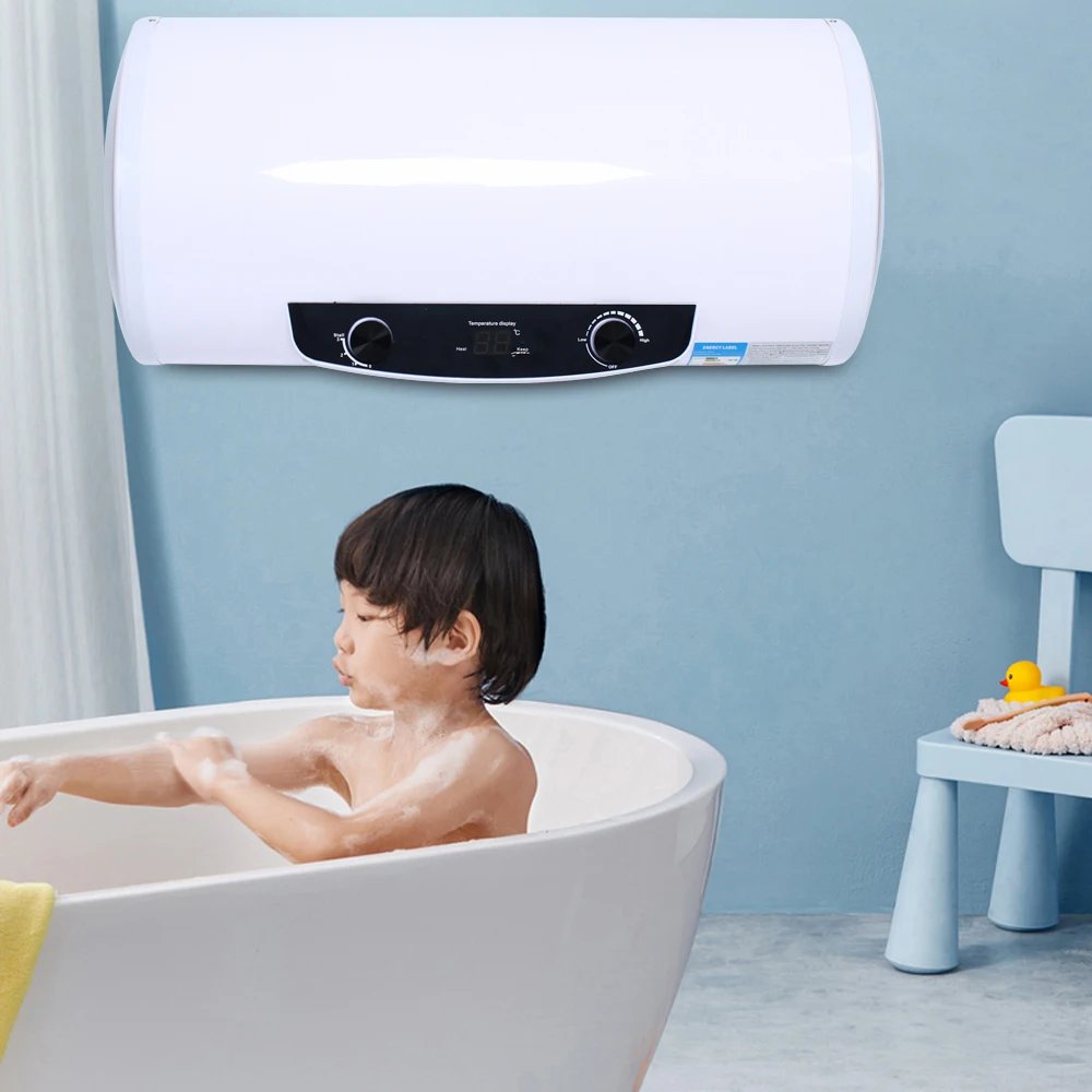 Digital Display Electric Water Heater 110V Horizontal Wall Mounted Instant Hot Water Heater for Kitchen Bathroom Sink