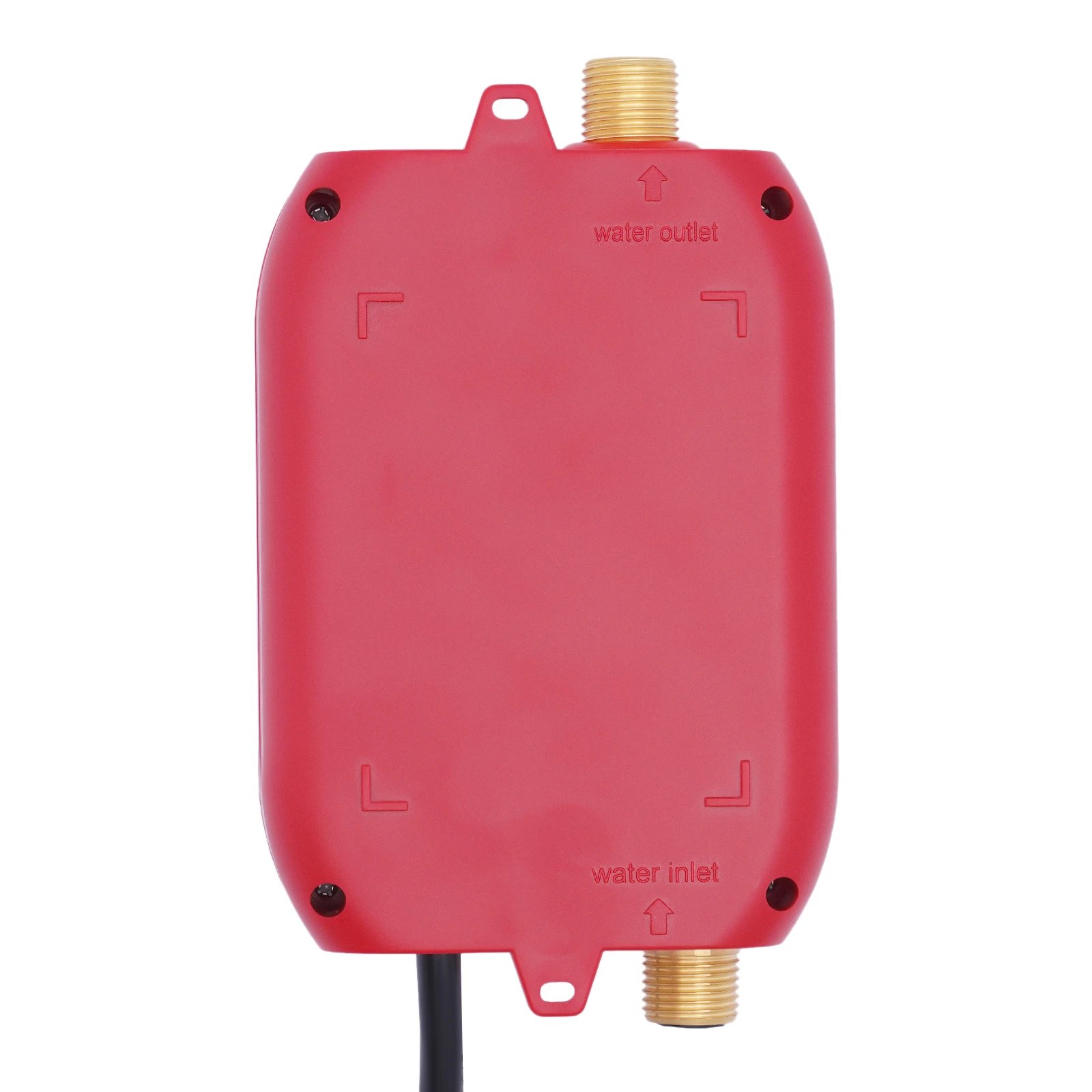 3000W Instant Water Heater 68-122℉ Kitchen Mini Electric Water Heater with Digital Display Red Tankless Water Heater