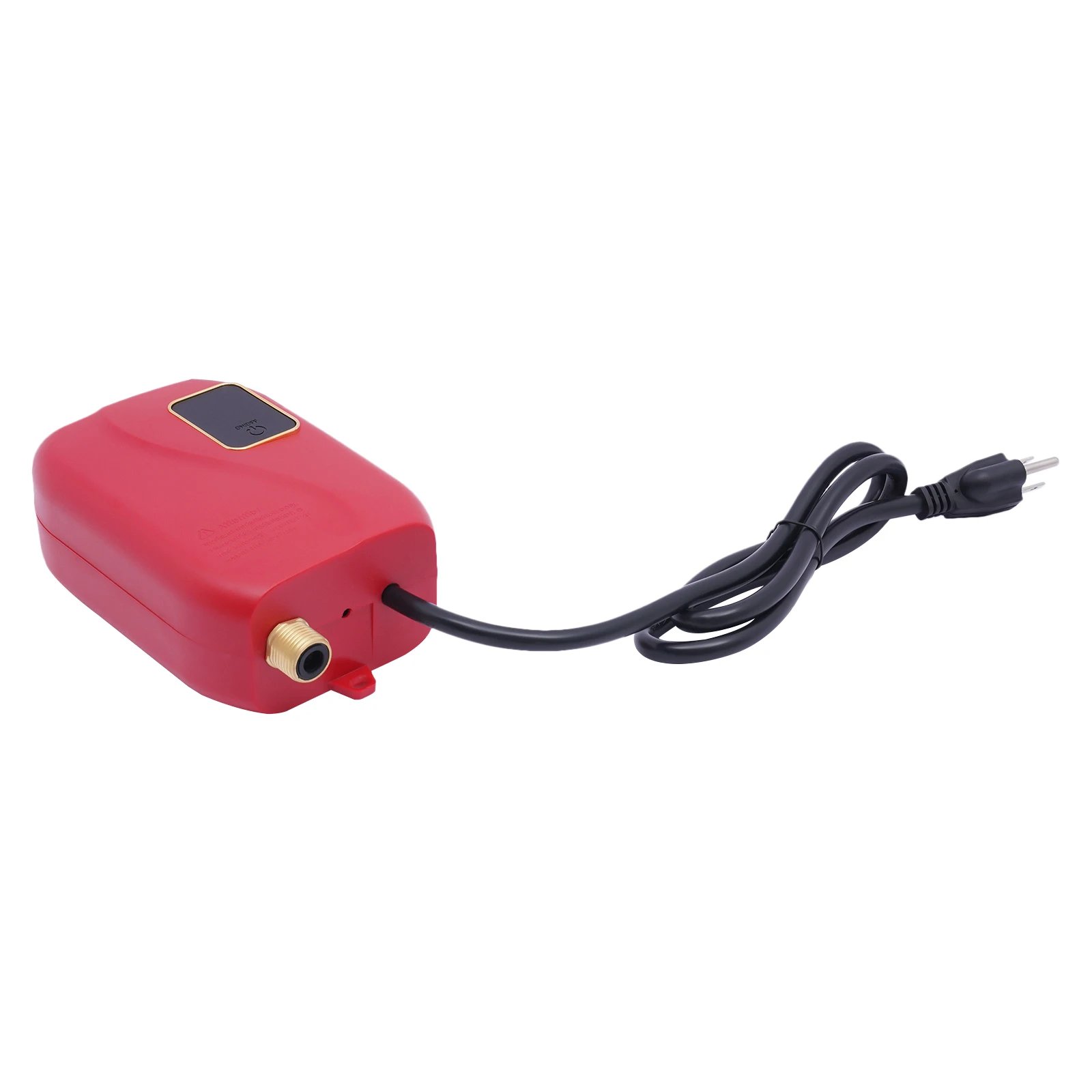 3000W Instant Water Heater 68-122℉ Kitchen Mini Electric Water Heater with Digital Display Red Tankless Water Heater