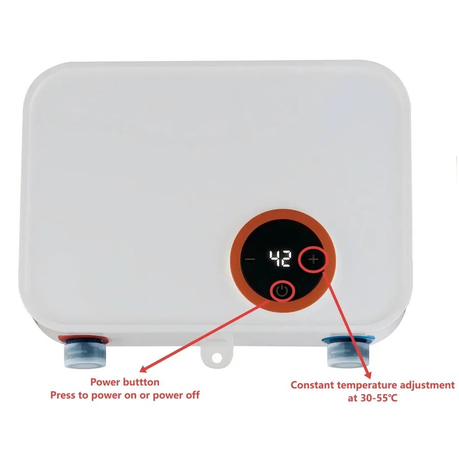 5500W Electric Hot Water Heater Small Under Sink Tankless Instant Water Heater 220V Kitchen Bathroom Heating