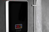 220V 6000W Instant Tankless Electric Hot Water Heater Bathroom Kitchen Instant Heating Tap Demand Water Heater with LCD Display