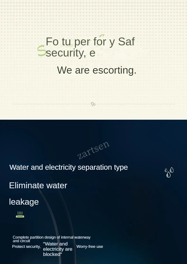 Instant Tankless Electric Hot Water Heater Faucet Kitchen Instant Heating Tap Water Heater with LED