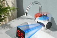 Instant Tankless Mini Electric Hot Water Heater Faucet Kitchen Instant Heating Tap Water Heater with LED Water Tap 3000W