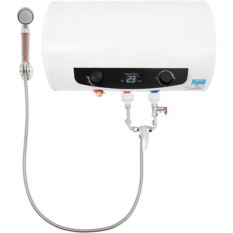 1500W Electric Water Heater 110V Wall Mounted Water Heater with 10 Gallon Tank Instant Hot Water Heater for Bathroom Kitchen RV