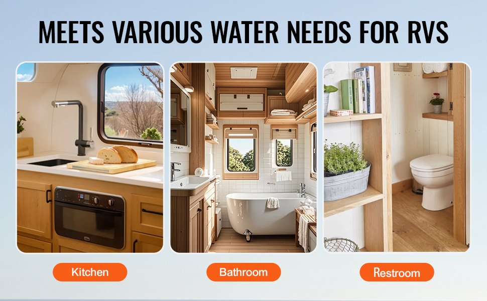 SucceBuy RV Tankless Water Heater Instant Shower 15 x 15 in  Optimized Comfort Performance Hot Water Ideal for RVers' Family