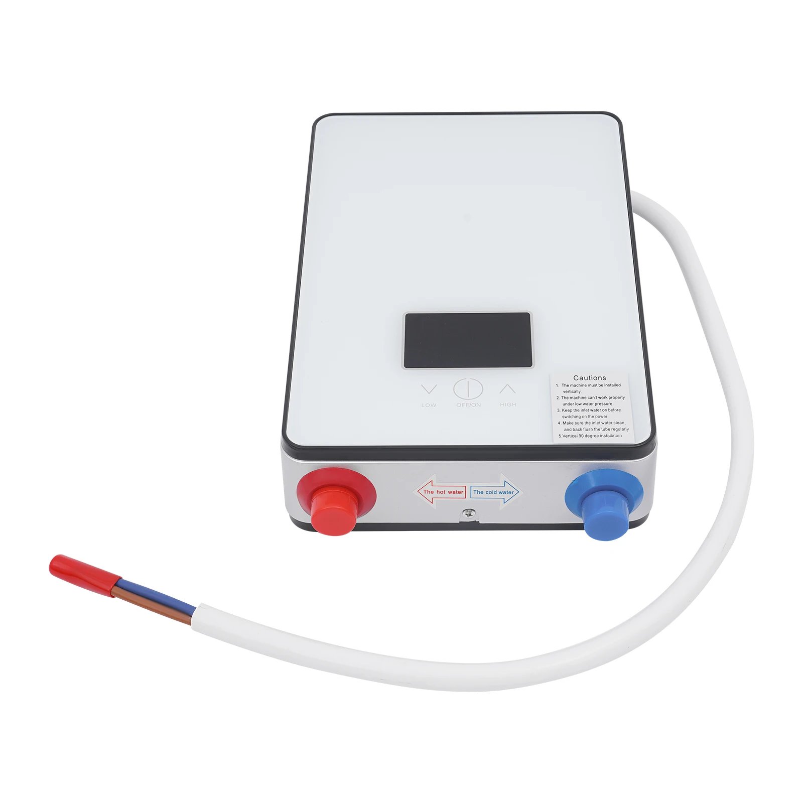 4500W 110V Water Heater, Touch Screen Electric Water Heater, Instantaneous Water Heater  On Demand Bath Shower